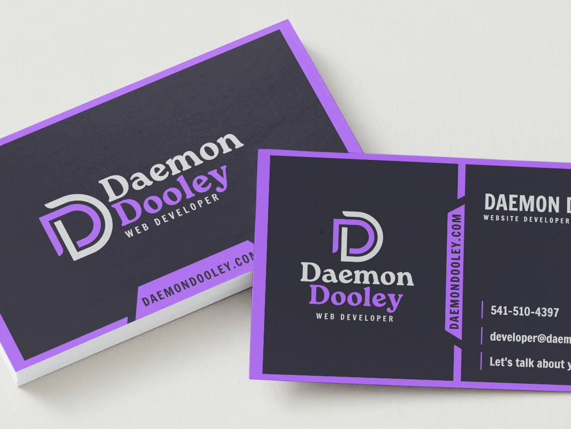 Daemon’s Business Cards by Jessica Dooley