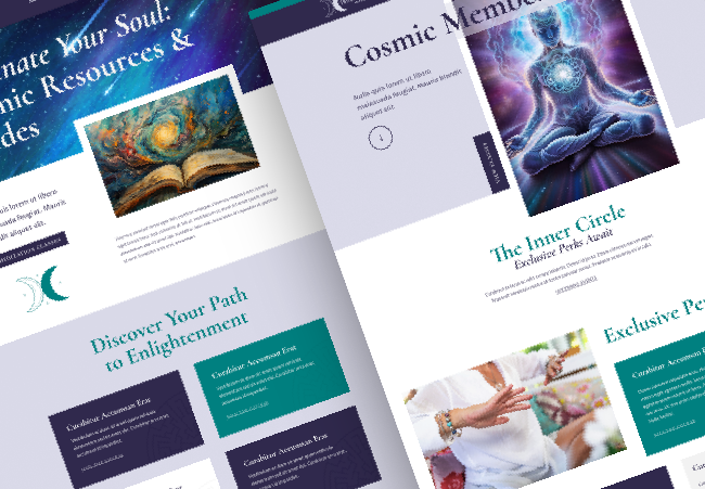 Cosmic Connection // WordPress Theme by Jessica Dooley