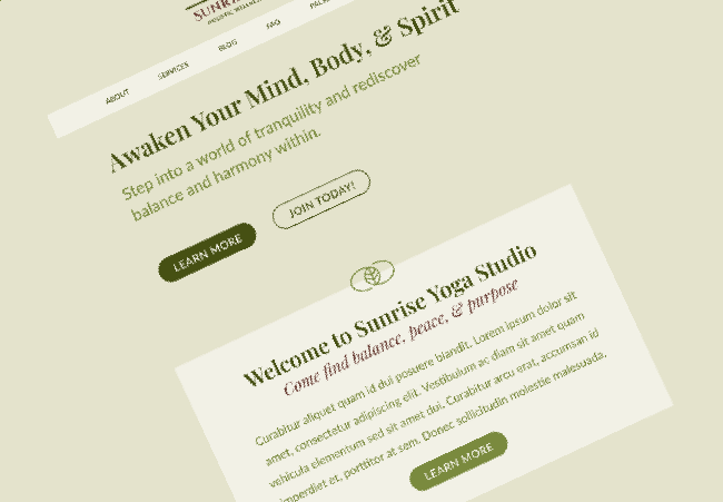 Sunrise Yoga // WordPress Theme (Child of SoulBloom) by Jessica Dooley